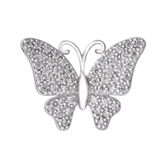 Picture of Rhodium Plated Brooch Jewellery (Kerongsang Flutter (Rhodium)) (BH5107)