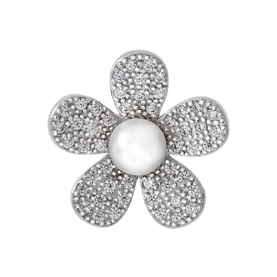 Picture of Rhodium Plated Brooch Jewellery (Kerongsang Turnera (Rhodium)) (BH5106)