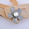 Picture of Petite Turnera Flower Brooch Rhodium Plated