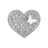 Picture of Rhodium Plated Brooch Jewellery (Kerongsang Flirty Heart (Rhodium)) (BH5108)