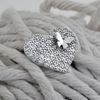 Picture of Rhodium Plated Brooch Jewellery (Kerongsang Flirty Heart (Rhodium)) (BH5108)