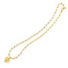 Picture of Heart Paperclip Link Chain Necklace Gold Plated