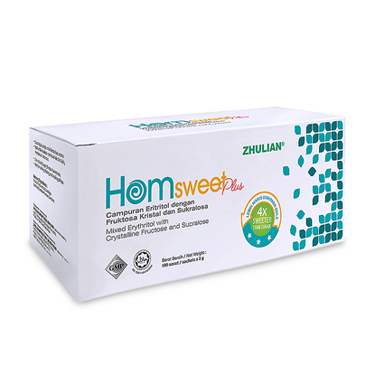Picture of HomsweetPlus  Mixed Erythritol  with Crystalline Fructose & Sucralose (2 g X 100 sachets)