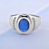 Picture of Rhodium Plated 925 Silver Ring Jewellery (Men) (RG5119)