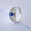 Picture of Rhodium Plated 925 Silver Ring Jewellery (Men) (RG5118)