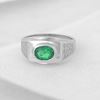 Picture of Rhodium Plated 925 Silver Ring Jewellery (Men) (RG5113)