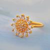 Picture of Blooming Sunflower Fashion Ring Gold Plated