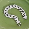 Picture of Chunky Cuban Chain Bracelet Rhodium Plated (19cm)
