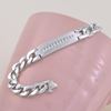Picture of Classic Tag Curb Chain Bracelet Rhodium Plated (18cm)