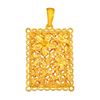 Picture of Chunky Filigree Flower Pendant Gold Plated