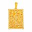 Picture of Chunky Filigree Flower Pendant Gold Plated