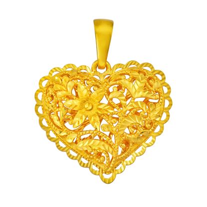 Picture of Filigree Flower Heart Pendant