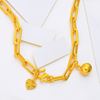 Picture of Paperclip Chain Anklet Gold Plated (25cm)