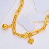 Picture of Paperclip Chain Anklet Gold Plated (29cm)