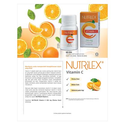 Picture of NUTRiLEX Vitamin C 250 mg (Orange Flavor)