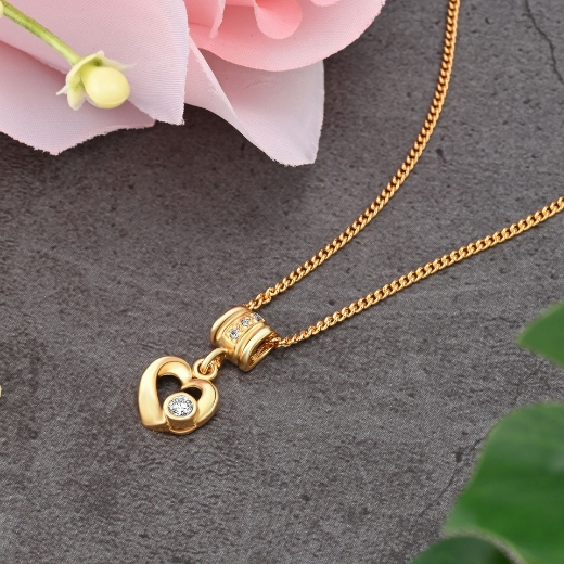 outline heart necklace