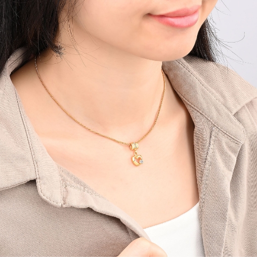 open heart necklace for teen