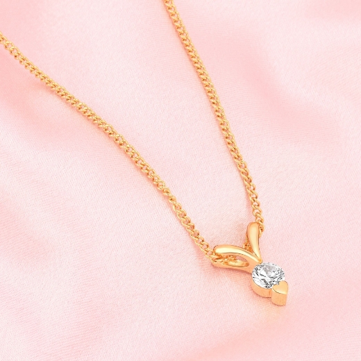 solitaire v necklace