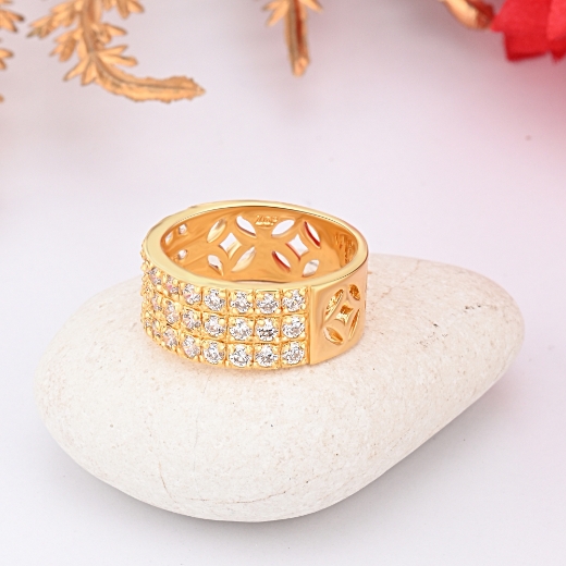 triple row layer ring