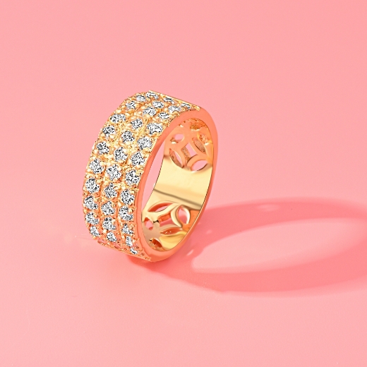 triple gold plated ring