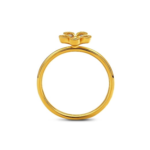 gold plated daisy ring