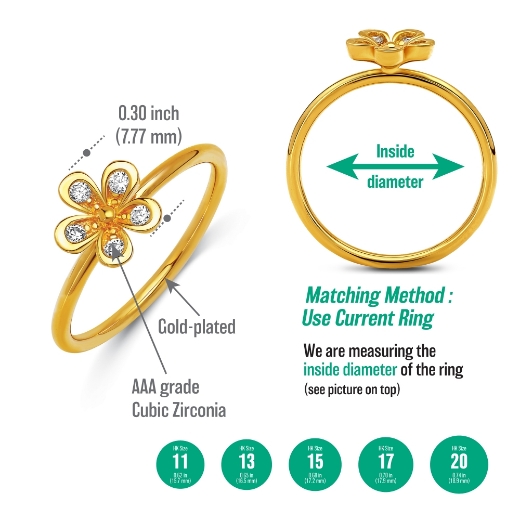 daisy ring measurement