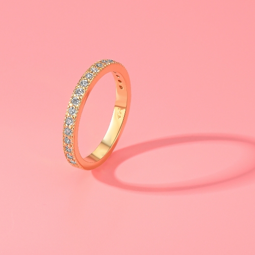 gold plated eternity ring