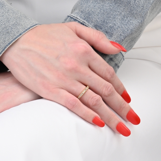 stackable cz ring for women