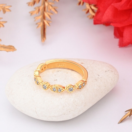 gold plated bead ring
