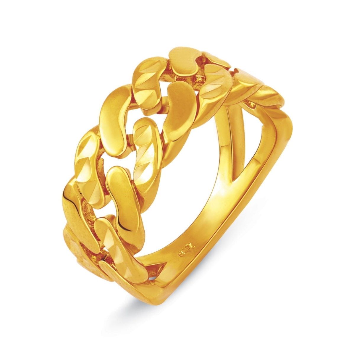 Thick Curb Chain Ring