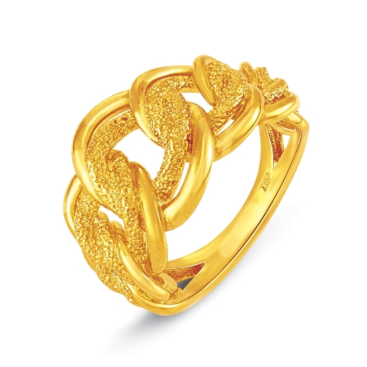 Large Coco Curb Chain Ring