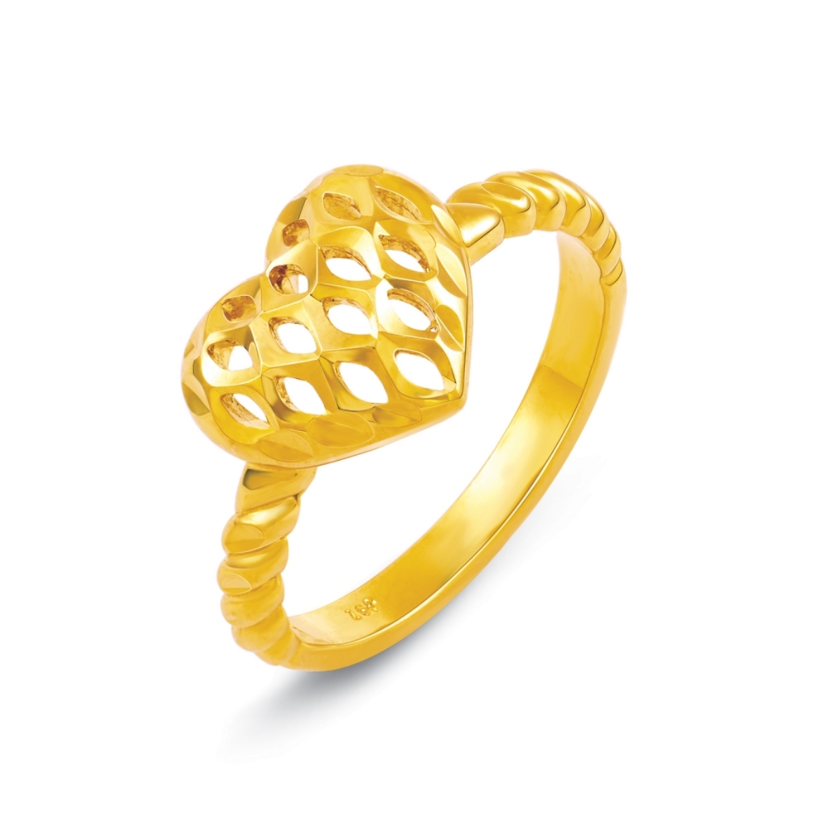 Heart Ring with Twisted Band