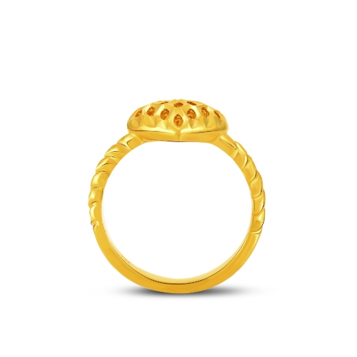 gold plated heart ring
