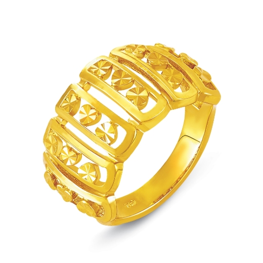 Love Heart Bar Link Ring