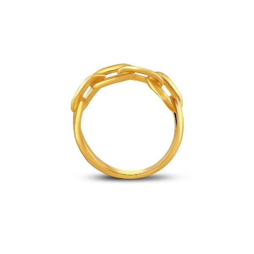 gold plated paperclip ring