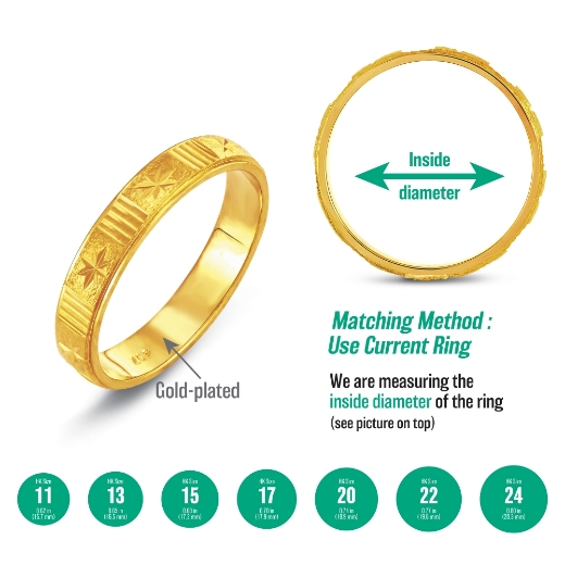 simple star ring measurement