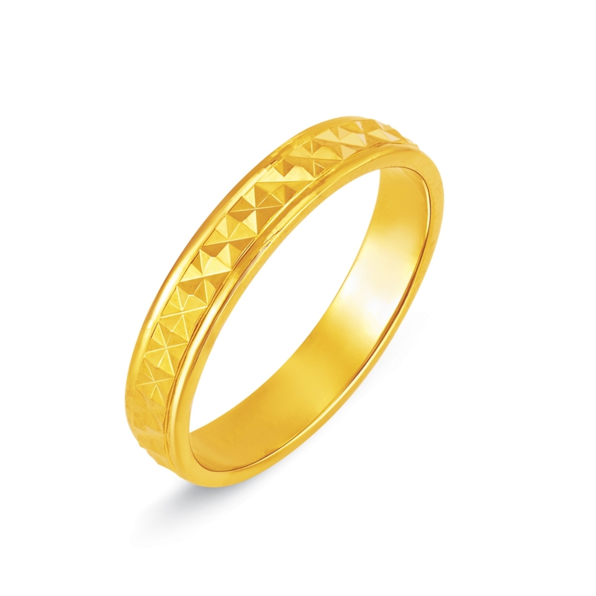 Faceted Textured Band