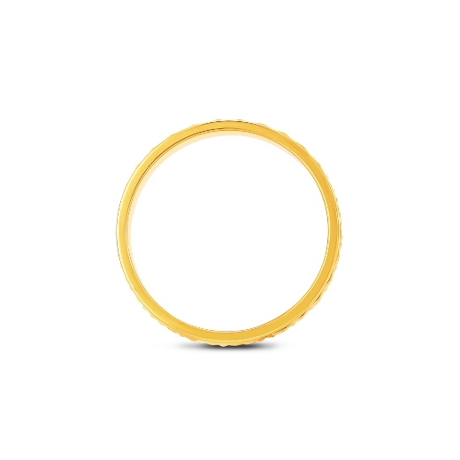 gold plated textured band