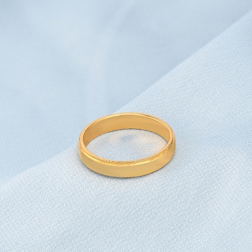 gold plated plain ring