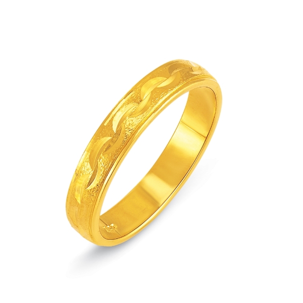 Show details for Mini Wave Vintage Band Gold Plated Mini Wave Vintage Band