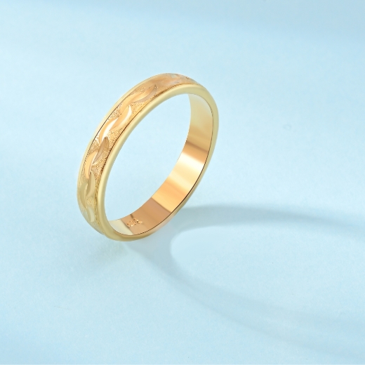 gold plated wave ring