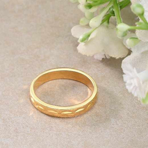 wave gold plated ring