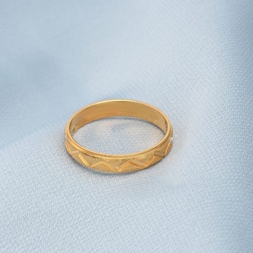zig zag gold plated ring