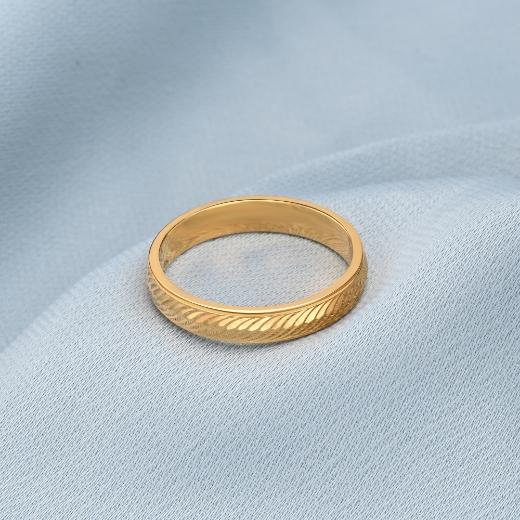swirl gold plated ring