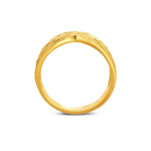 gold plated criss cross ring