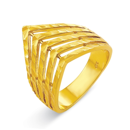 Chevron Layered Ring