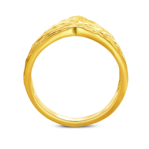 gold plated chevron band