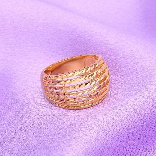 gold plated layered ring
