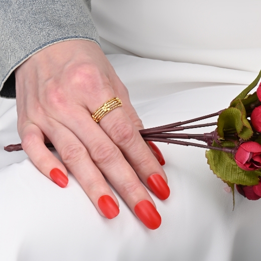 flower layer ring for girls