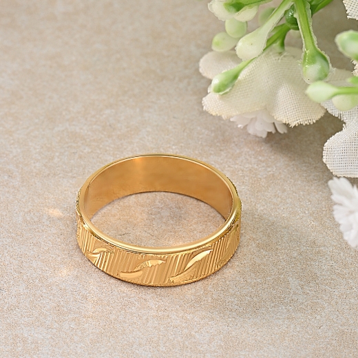 textured wide ring